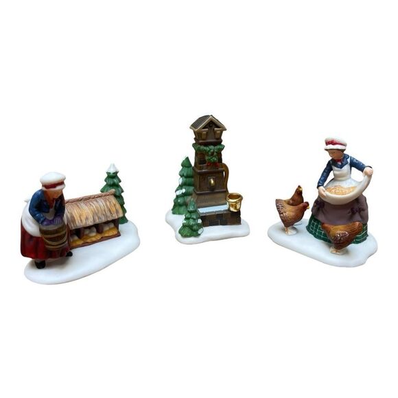Dept 56 Twelve Days of Christmas Dickens Village III Three French Hens 58378 - Picture 2 of 7